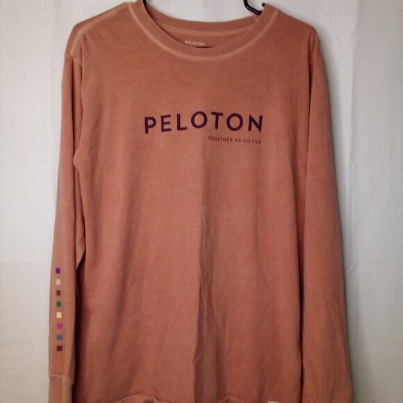 Peloton Shirt Women M Long Sleeve Pink - Picture 2 of 16